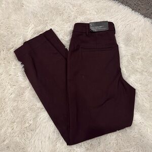 NWT RW & CO Burgundy slim leg ankle length pants | size 4